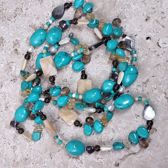 Lucas Lameth Turquoise/Gemstone Necklace - Picture 4 of 6